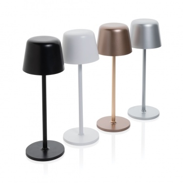 Logo trade promotional items picture of: Zenic RCS recycled plastic USB re-chargable table lamp