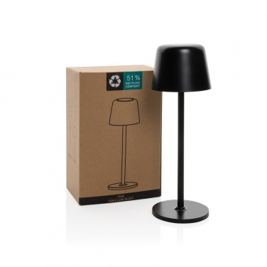 Logotrade promotional merchandise image of: Zenic RCS recycled plastic USB re-chargable table lamp