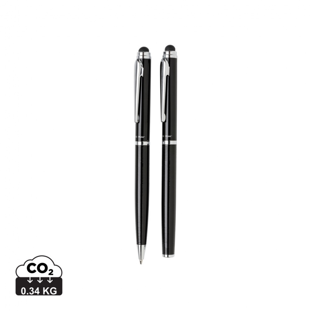 Logo trade promotional gifts image of: Swiss Peak deluxe pen set