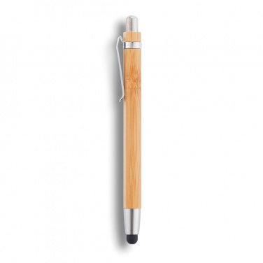 Logo trade promotional items image of: Bamboo stylus pen