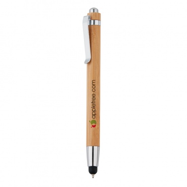 Logo trade promotional products image of: Bamboo stylus pen