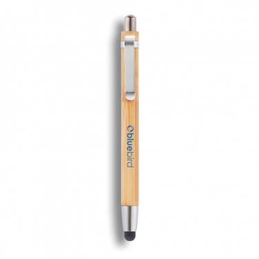 Logo trade promotional items image of: Bamboo stylus pen