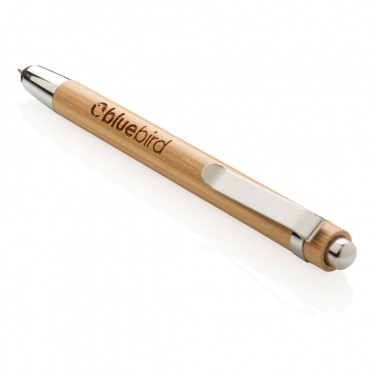 Logo trade promotional gifts image of: Bamboo stylus pen