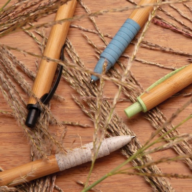 Logo trade business gifts image of: Bamboo & wheat straw pen