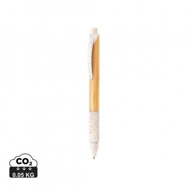 Logo trade promotional products image of: Bamboo & wheat straw pen