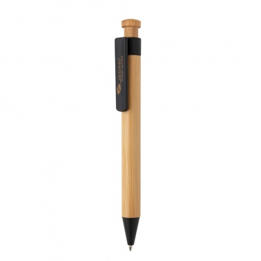 Logotrade advertising product picture of: Bamboo pen with wheatstraw clip