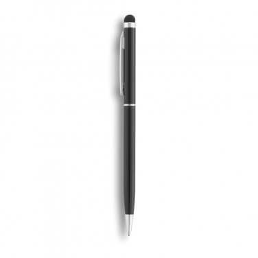 Logo trade corporate gifts image of: Thin metal stylus pen