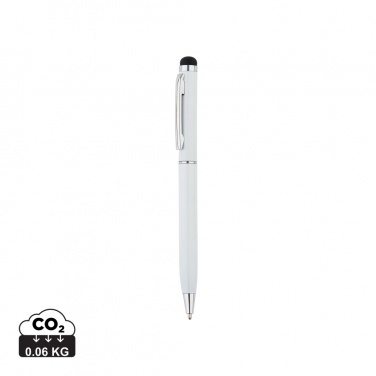 Logo trade promotional products image of: Thin metal stylus pen