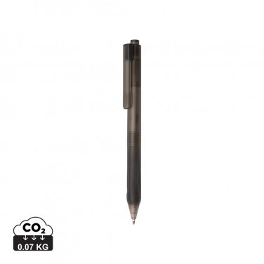 Logo trade business gift photo of: X9 frosted pen with silicone grip