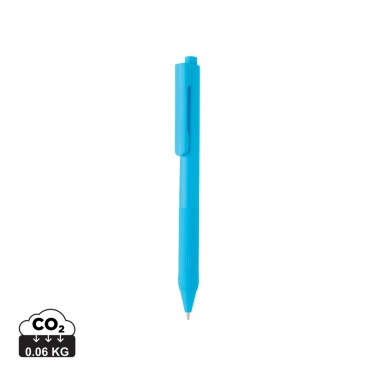 Logo trade promotional item photo of: X9 solid pen with silicone grip