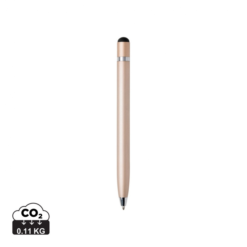 Logo trade promotional giveaways image of: Simplistic metal pen