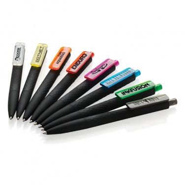 Logo trade promotional gift photo of: X3 black smooth touch pen