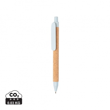 Logotrade promotional gift picture of: Write wheatstraw and cork pen