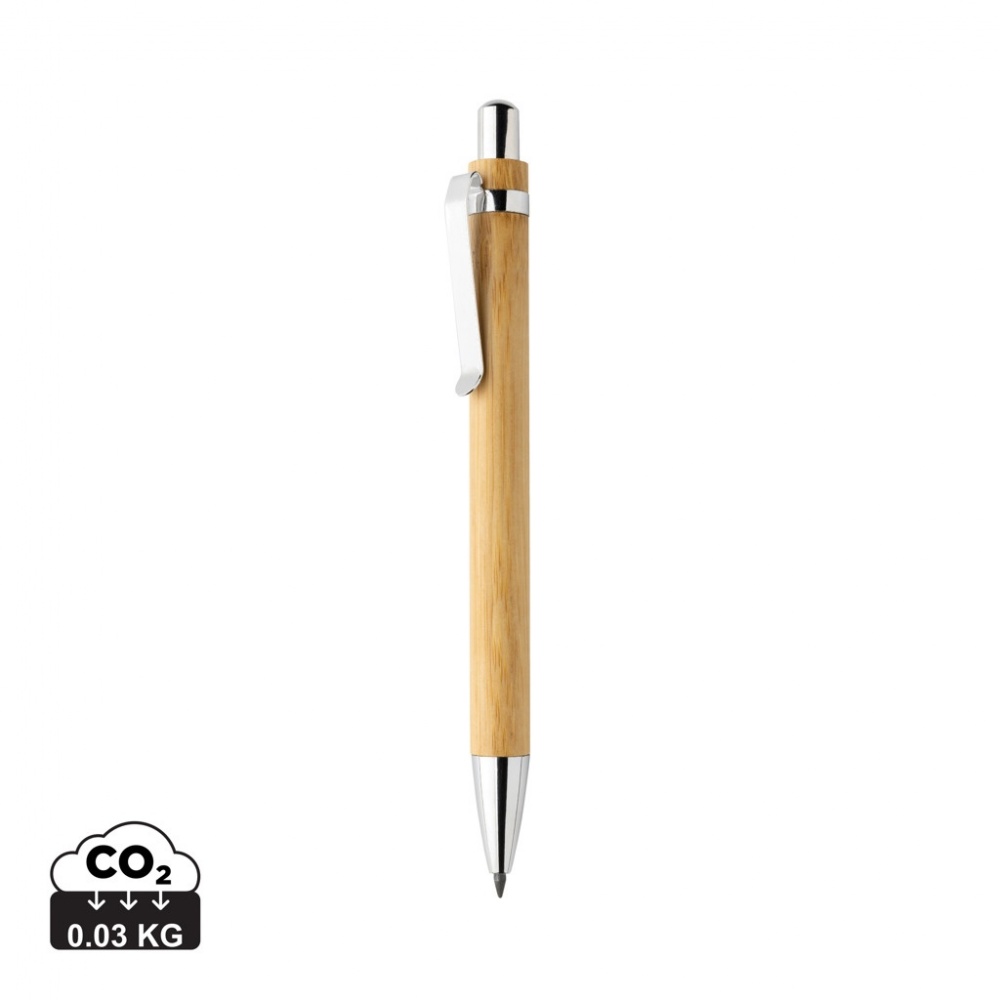 Logo trade promotional giveaways picture of: Pynn bamboo infinity pen