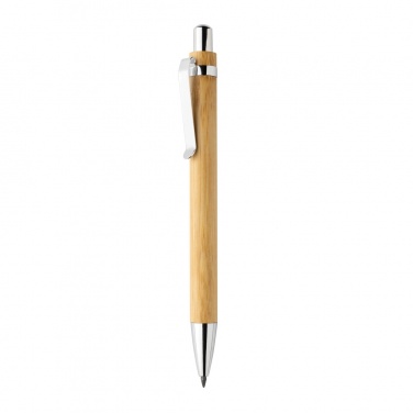 Logo trade promotional item photo of: Pynn bamboo infinity pen