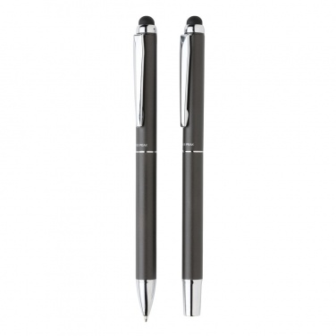 Logotrade promotional giveaway image of: Swiss Peak deluxe pen set in PU pouch