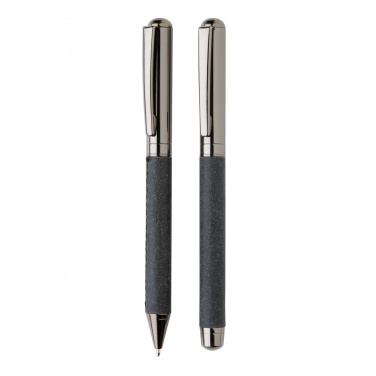 Logotrade advertising products photo of: Recycled leather pen set