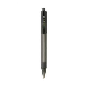 Logo trade corporate gifts image of: GRS RPET X8 transparent pen