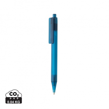 Logotrade promotional merchandise picture of: GRS RPET X8 transparent pen