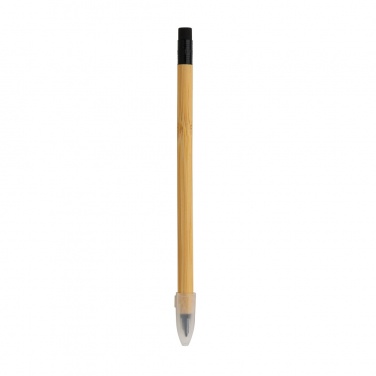 Logo trade corporate gifts image of: Bamboo infinity pencil with eraser