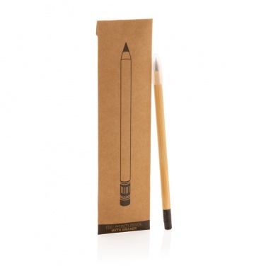 Logotrade promotional merchandise picture of: Bamboo infinity pencil with eraser