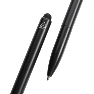 Logotrade promotional gift picture of: Kymi RCS certified recycled aluminium pen with stylus