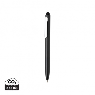 Logotrade promotional gift picture of: Kymi RCS certified recycled aluminium pen with stylus