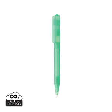 Logotrade promotional giveaway picture of: Devin GRS certified RABS pen transparent