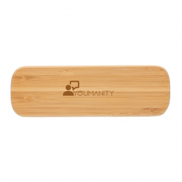 Logo trade advertising products image of: Bamboo pen in box