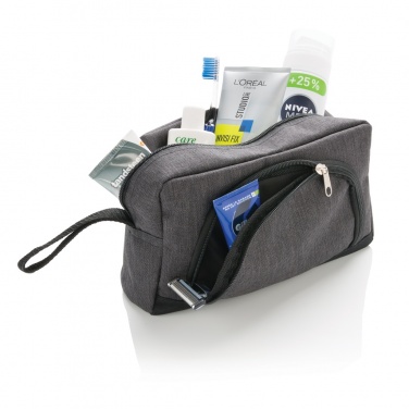 Logotrade promotional product image of: Classic two tone toiletry bag