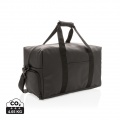 Smooth PU weekend duffle, black