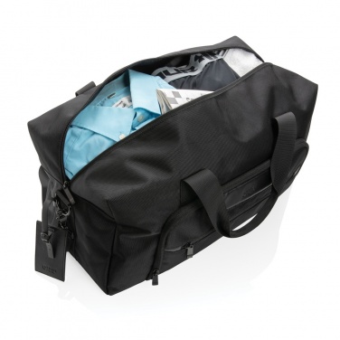 Logo trade promotional giveaway photo of: Swiss Peak AWARE™ RPET Voyager weekend bag