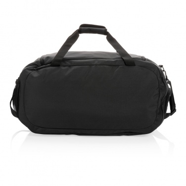 Logo trade promotional giveaway photo of: Swiss Peak AWARE™ RPET sports duffel bag