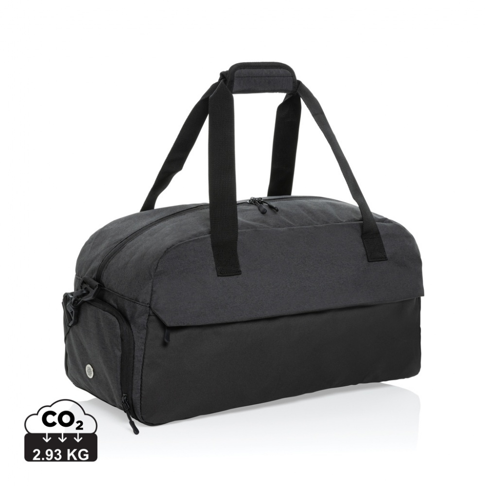 Logo trade promotional products image of: Kazu AWARE™ RPET basic weekend duffel