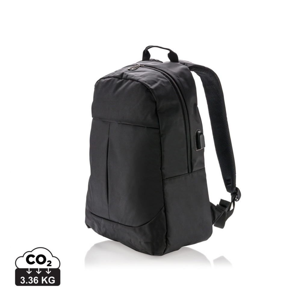 Logotrade promotional merchandise image of: Power USB laptop backpack