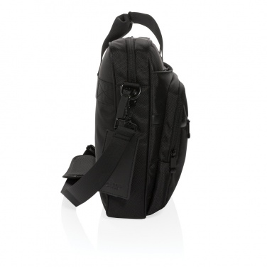 Logo trade promotional giveaways image of: Swiss Peak RPET Voyager RFID 15.6" laptop bag