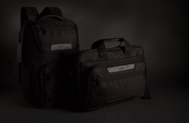 Logo trade business gift photo of: Swiss Peak RPET Voyager RFID 15.6" laptop bag