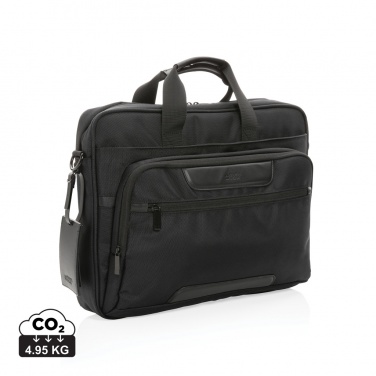 Logo trade corporate gift photo of: Swiss Peak AWARE™ RPET Voyager 15.6" laptop bag