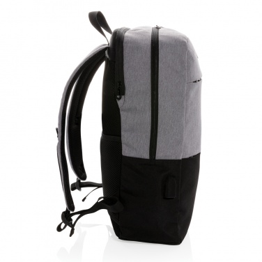 Logo trade promotional merchandise image of: Modern 15.6" USB & RFID laptop backpack PVC free