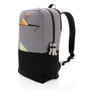 Logo trade promotional merchandise picture of: Modern 15.6" USB & RFID laptop backpack PVC free