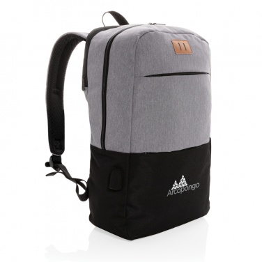 Logotrade promotional product picture of: Modern 15.6" USB & RFID laptop backpack PVC free