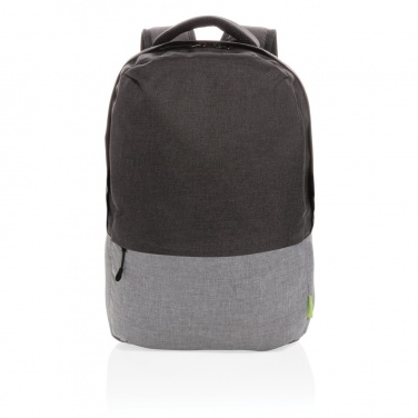 Logo trade promotional products image of: Duo colour RPET 15.6" RFID laptop backpack PVC free