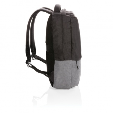 Logo trade business gift photo of: Duo colour RPET 15.6" RFID laptop backpack PVC free