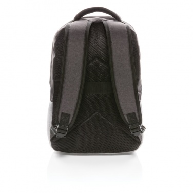 Logotrade advertising products photo of: Duo colour RPET 15.6" RFID laptop backpack PVC free