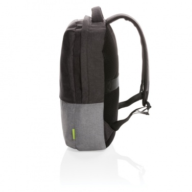 Logo trade promotional giveaways image of: Duo colour RPET 15.6" RFID laptop backpack PVC free