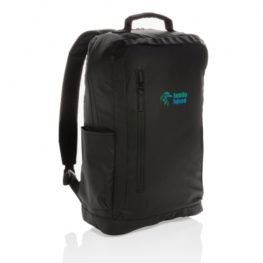 Logo trade promotional items image of: Fashion black 15.6" laptop backpack PVC free