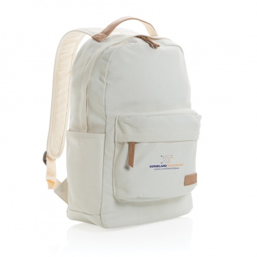 Logo trade corporate gifts image of: Impact AWARE™ 16 oz. recycled canvas backpack