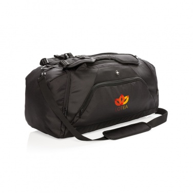 Logo trade promotional gift photo of: Swiss Peak RFID sports duffel & backpack