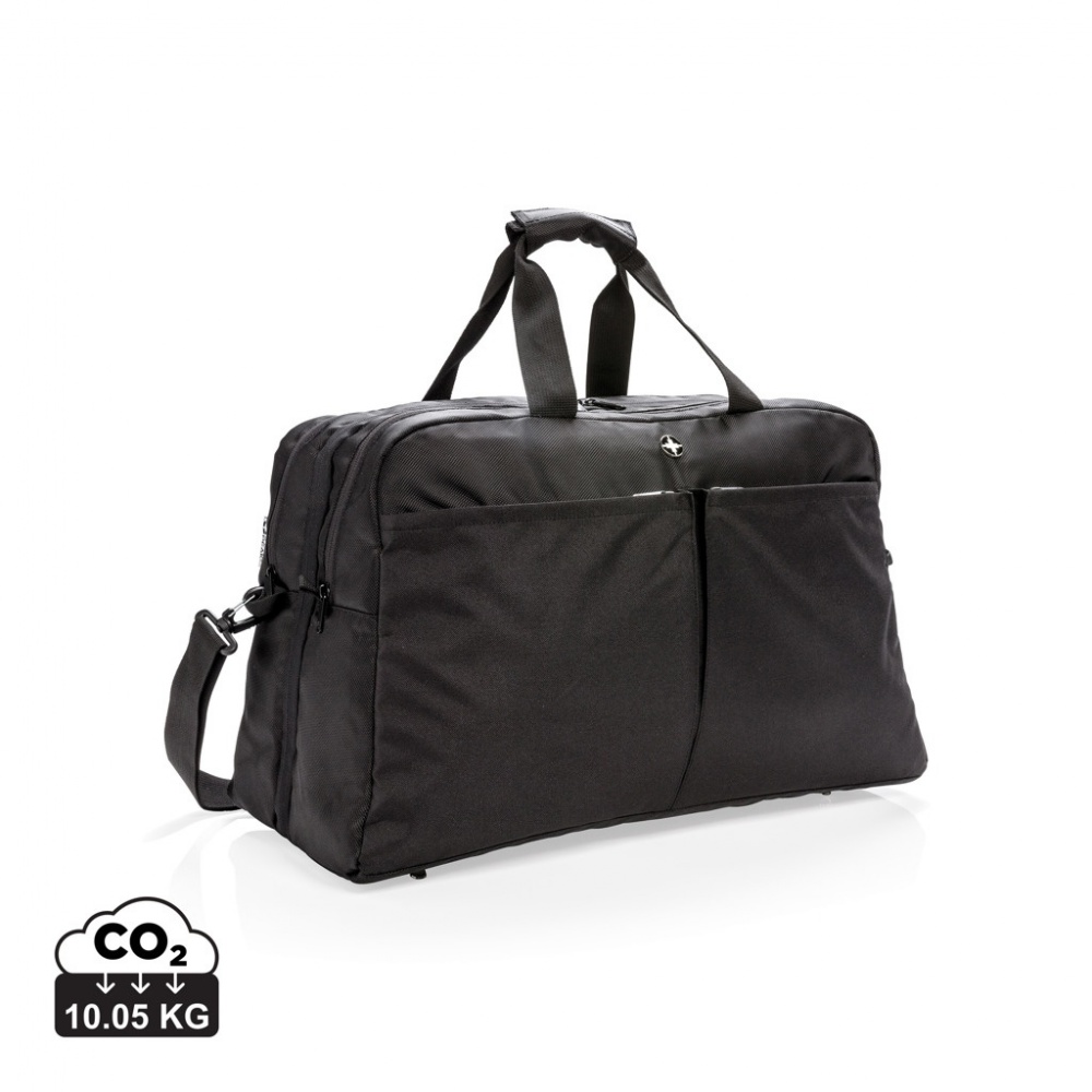 Logotrade advertising product image of: Swiss Peak RFID duffle with suitcase opening