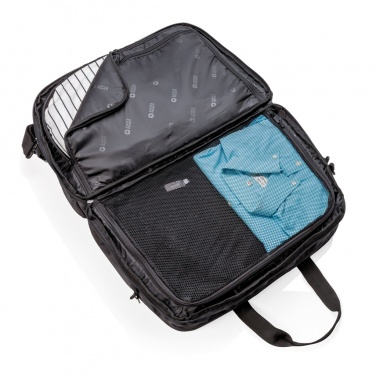 Logo trade promotional gifts image of: Swiss Peak RFID duffle with suitcase opening